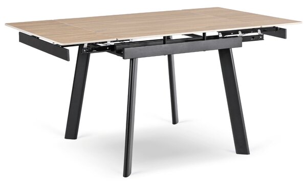 JAKS Rozkládací keramický jídelní stůl Lares 90 cm – 150 cm dub