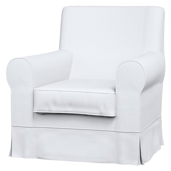 Potah na křeslo IKEA Ektorp Jennylund barva bílá látka pletený vzor