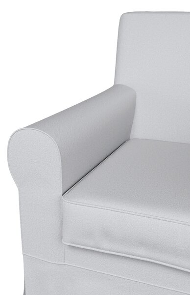 Potah na křeslo IKEA Ektorp Jennylund barva bílá látka pletený vzor
