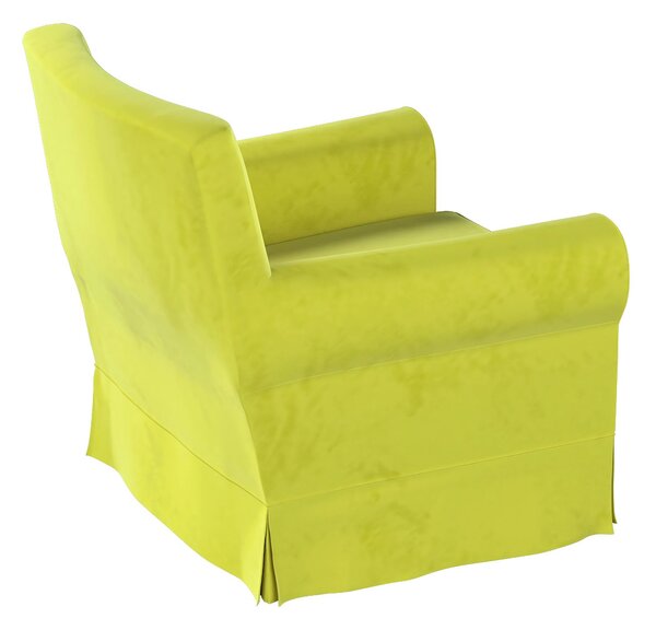 Potah na křeslo IKEA Ektorp Jennylund barva zelená látka lesklé, sametová