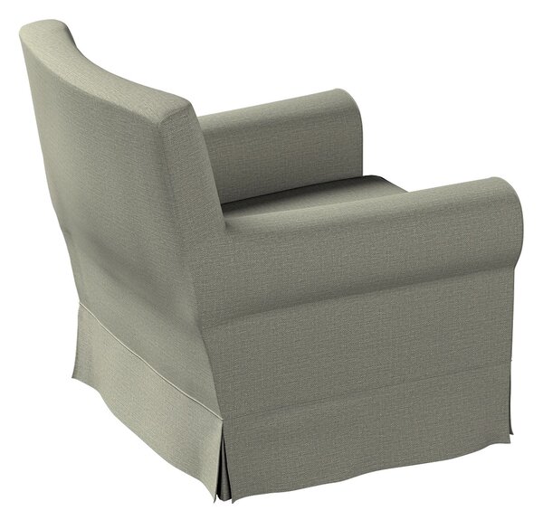 Potah na křeslo IKEA Ektorp Jennylund barva šedá látka pletený vzor