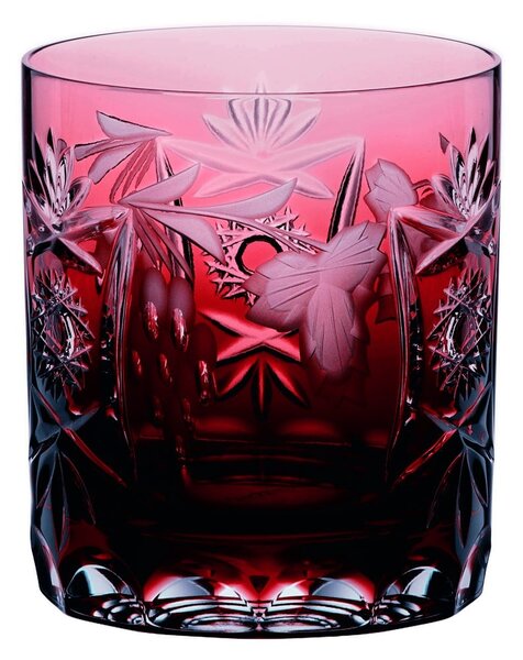 Červená sklenice na whisky z křišťálového skla Nachtmann Traube Whisky Tumbler Copper Ruby, 250 ml