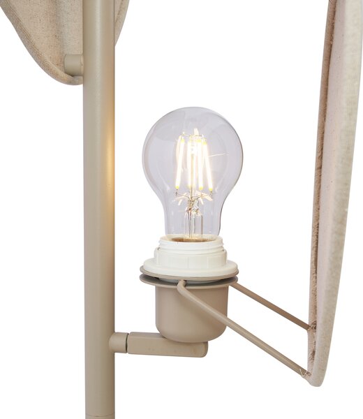Japandi stojací lampa béžová 3-světla - Organica