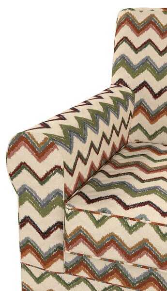 Potah na křeslo IKEA Ektorp Jennylund barva vícebarevná látka pletený vzor, vzorované