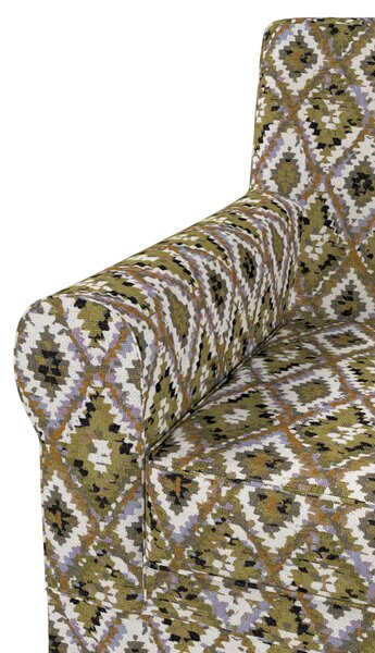 Potah na křeslo IKEA Ektorp Jennylund barva vícebarevná látka pletený vzor, vzorované
