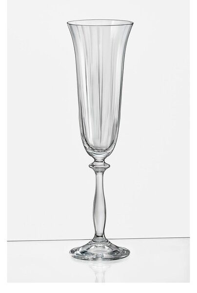 Sada 6 sklenic na šampaňské Crystalex Angela Optic, 190 ml