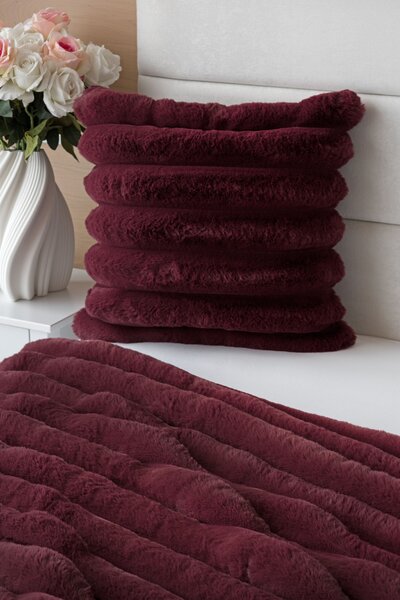 Povlak Fluffy vínový 100% polyester 50/50