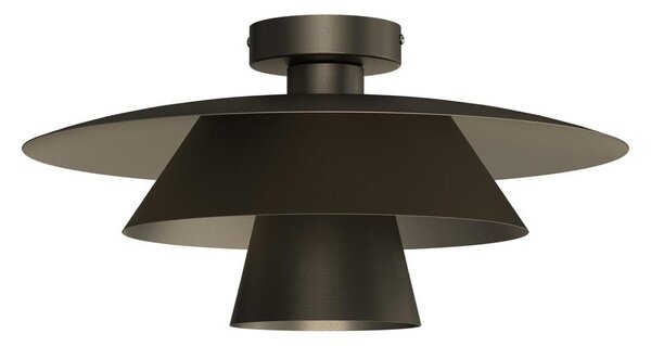 Stropní svítidlo PLATO 1xE27/15W/230V pr. 38 cm antracit