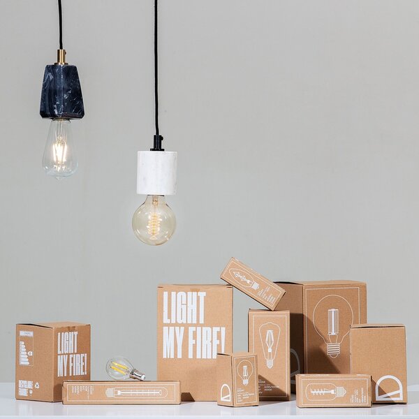 Dekorativní halogenová LED žárovka Kave Home E27 4W