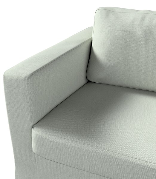 Potah na pohovku IKEA Karlstad 3-místná, nerozkládací, dlouhý barva modrá látka pletený vzor