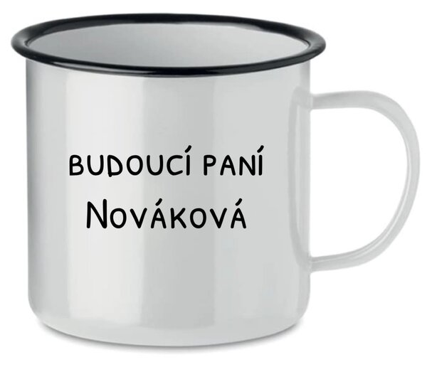 Personalizovaný retro plecháček - budoucí paní