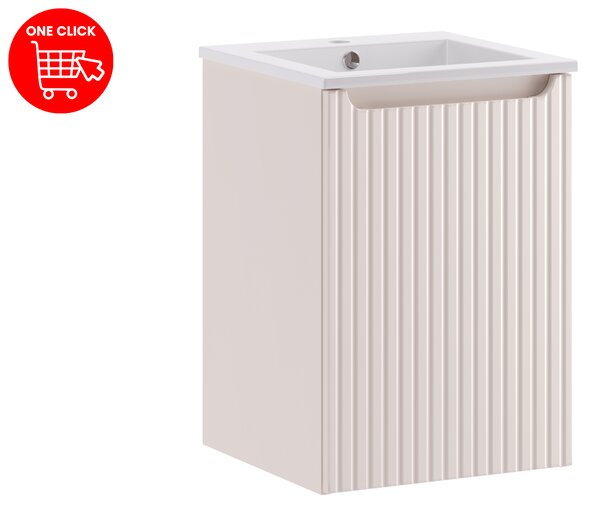 Comad Koupelnová skříňka s nábytkovým umyvadlem Nova Cashmere 40 kašmír mat
