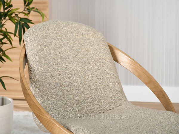 Židle Lila K (béžová + dub). Akce -20%