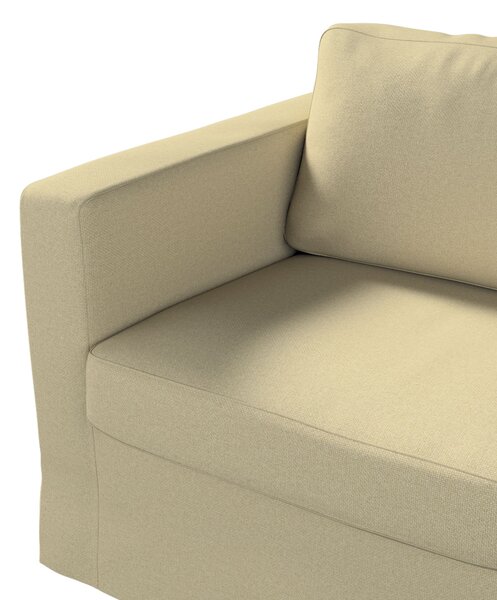 Potah na pohovku IKEA Karlstad 2-místná , nerozkládací, dlouhý barva zelená látka pletený vzor