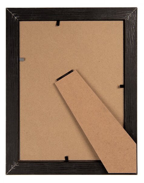 Černý dřevěný fotorámeček Vanderbilt S – na fotografii o průměru 10x15 cm