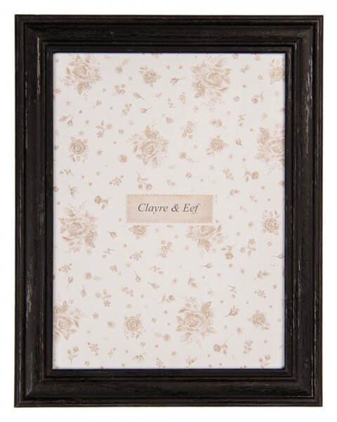 Černý dřevěný fotorámeček Vanderbilt S – na fotografii o průměru 10x15 cm
