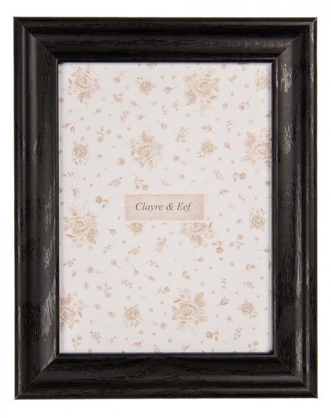 Černý dřevěný fotorámeček Lieverdje S – na fotografii o průměru 10x15 cm