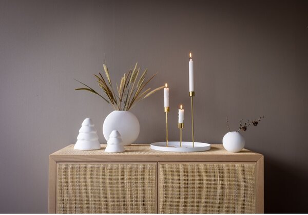 COOEE Design Svícen Candlestick White - 13 cm CED329