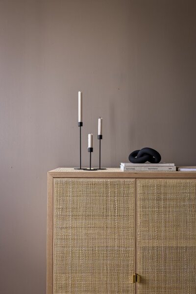 COOEE Design Svícen Candlestick Black - 13 cm CED324