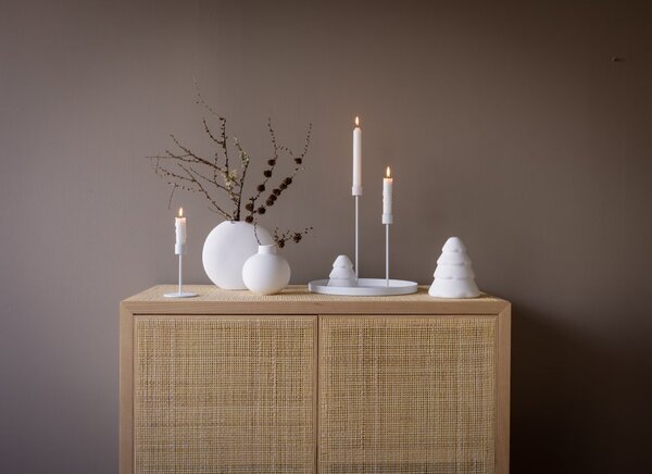 COOEE Design Svícen Candlestick White - 29 cm CED319