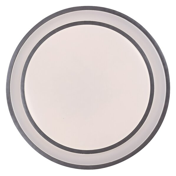 Rabalux 2131 LED stropní svítidlo Lupita 1x40W | 2700lm | 3000-6500K - stmívatelné, časovač, paměťová funkce, noční osvětlení, dálkové ovládání, stříbrná, bílá