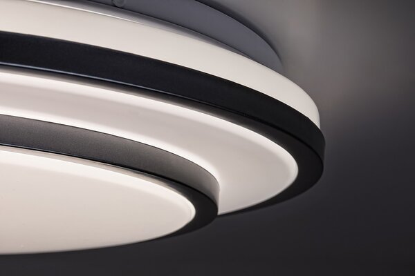 Rabalux 2131 LED stropní svítidlo Lupita 1x40W | 2700lm | 3000-6500K - stmívatelné, časovač, paměťová funkce, noční osvětlení, dálkové ovládání, stříbrná, bílá