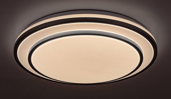 Rabalux 2131 LED stropní svítidlo Lupita 1x40W | 2700lm | 3000-6500K - stmívatelné, časovač, paměťová funkce, noční osvětlení, dálkové ovládání, stříbrná, bílá