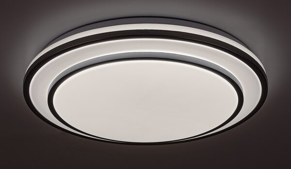 Rabalux 2131 LED stropní svítidlo Lupita 1x40W | 2700lm | 3000-6500K - stmívatelné, časovač, paměťová funkce, noční osvětlení, dálkové ovládání, stříbrná, bílá