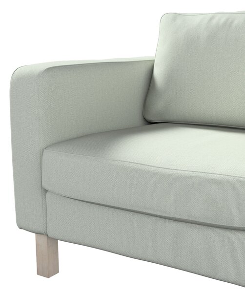 Potah na křeslo IKEA Karlstad, krátký barva modrá látka pletený vzor