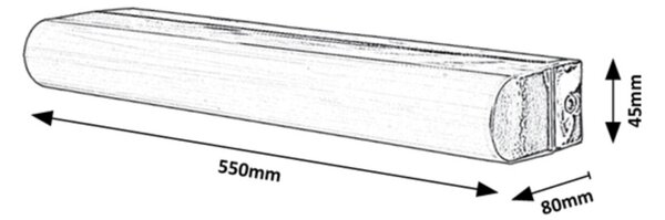 Rabalux 2066 LED koupelnové nástěnné svítidlo nad zrcadlo Matt 1x15W | 1360lm | 4000K | IP44 - chrom, bílá