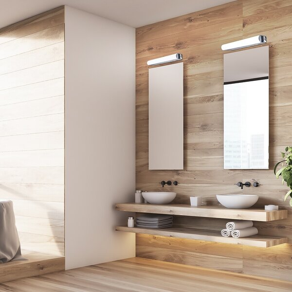 Rabalux 2066 LED koupelnové nástěnné svítidlo nad zrcadlo Matt 1x15W | 1360lm | 4000K | IP44 - chrom, bílá