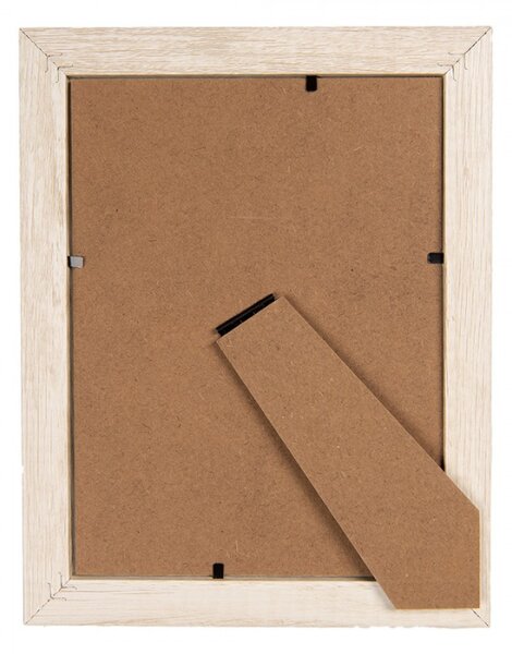 Béžový dřevěný fotorámeček Zwoefer S – na fotografii o rozměru 10x15 cm