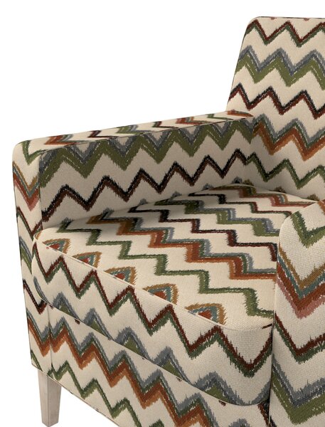 Potah na křeslo IKEA Karlstad barva vícebarevná látka pletený vzor, vzorované