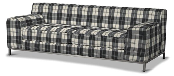 Potah na pohovku IKEA Kramfors 3-místná barva černá látka pletený vzor, vzorované
