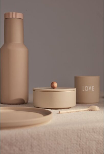 Design Letters Porcelánová dóza s víkem Treasure Bowl - Beige DL202