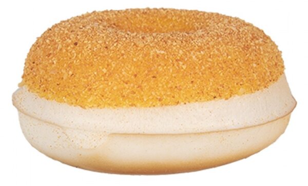 Dekorace plastový donut se žlutou polevou – 6x2 cm