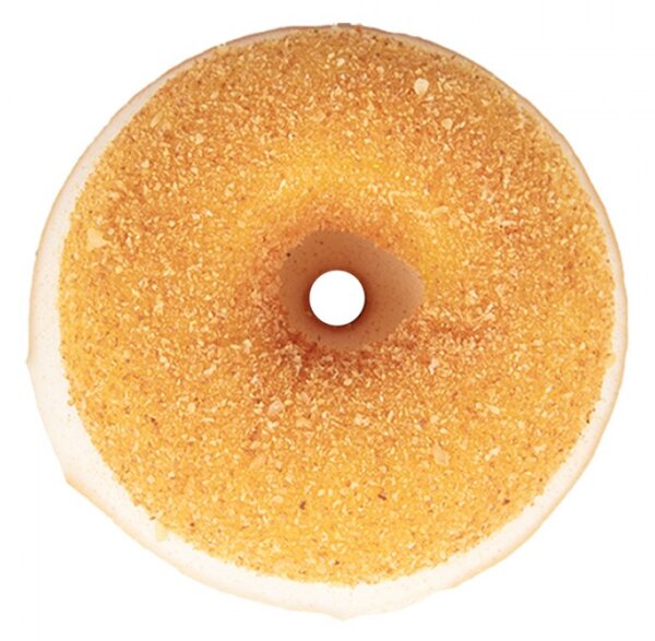 Dekorace plastový donut se žlutou polevou – 6x2 cm