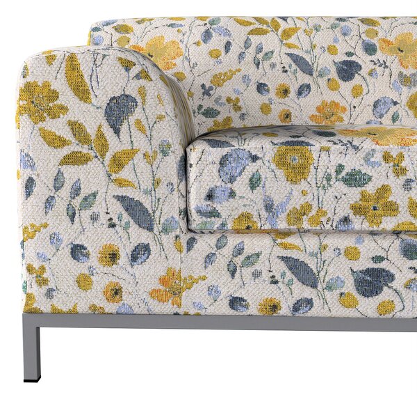 Potah na pohovku IKEA Kramfors 3-místná barva žlutá látka pletený vzor, vzorované