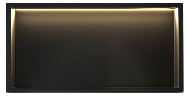 VESTAVNÁ KOUPELNOVÁ POLICE LED 30x60 black