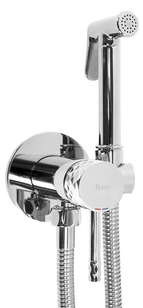 Rea Lungo Loop Diamond, podomítková bidetová baterie, chromová, REA-B8970