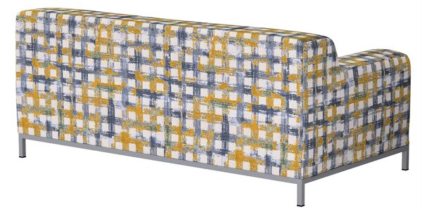 Potah na pohovku IKEA Kramfors 2-místná barva modrá látka pletený vzor, vzorované