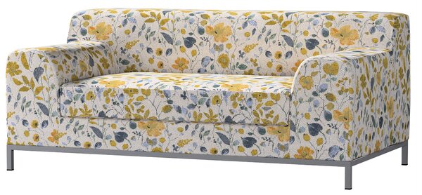 Potah na pohovku IKEA Kramfors 2-místná barva žlutá látka pletený vzor, vzorované