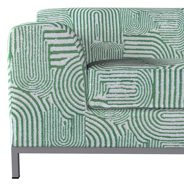 Potah na pohovku IKEA Kramfors 2-místná barva zelená látka pletený vzor, vzorované