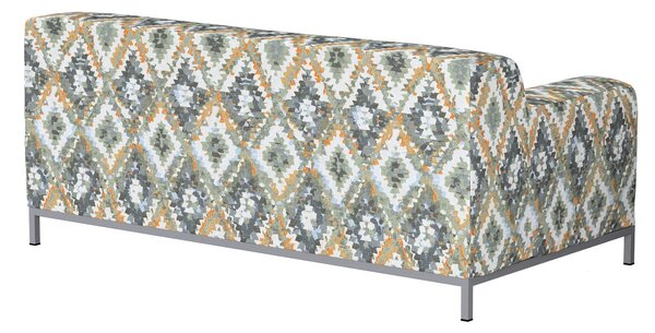 Potah na pohovku IKEA Kramfors 2-místná barva modrá látka pletený vzor, vzorované