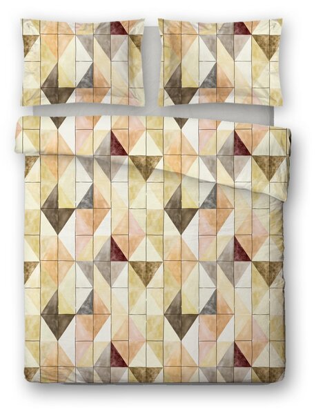 Povlečení bavlněný satén FRAGMENTY 140x200, 70x90 cm