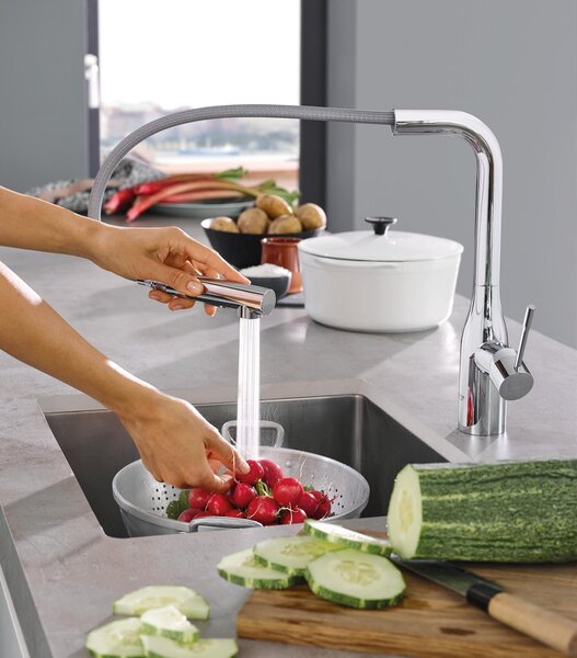 GROHE Essence - Páková dřezová baterie, DN 15, Chrom 30270000