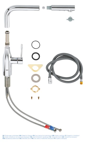 GROHE Essence - Páková dřezová baterie, DN 15, Chrom 30270000