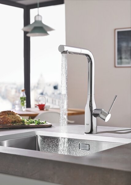 GROHE Essence - Páková dřezová baterie, DN 15, Chrom 30270000