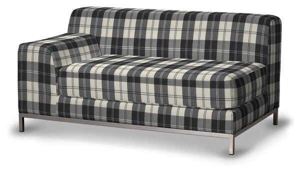 Potah na pohovku IKEA , levé provedení Kramfors 2-místná barva černá látka pletený vzor, vzorované