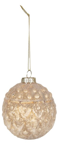 Sada 4ks zlatá vánoční skleněná ozdoba - Ø 10*10 cm - Clayre & Eef